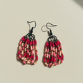 Eti Beaded Dangle Earrings – Fuchsia & Pink