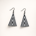 Blitz Drop Earrings – Black & White ascend