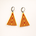 Blitz Drop Earrings – Red & Yellow Ascend Pattern