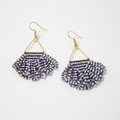 Arise Beaded Earrings – Topaz & Violet