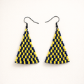 Blitz Drop Earrings – Navy & Yellow